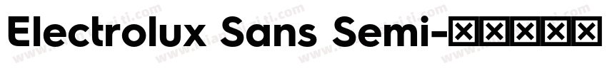 Electrolux Sans Semi字体转换